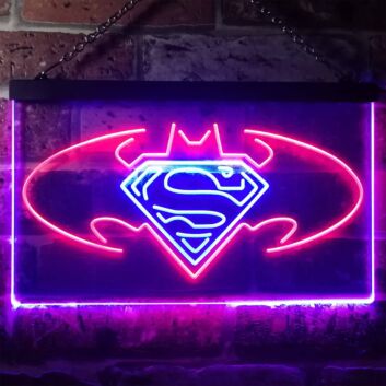 Superhelden Logo LED-Neonschild Wohnzimmer Gamingzimmer