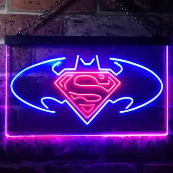 Superhelden Logo LED-Neonschild Wohnzimmer Gamingzimmer