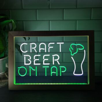 CRAFT BEER ON TAP LED-Neonschild für Bar Restaurant
