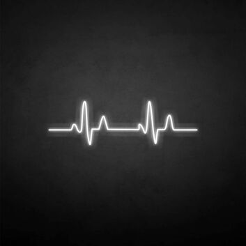Herzschlaglinie LED-Neonschild Wohnzimmer Praxis