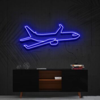Passagierflugzeug LED-Neonschild Wohnzimmer Büro