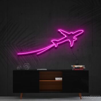 Passagierflugzeug LED-Neonschild Wohnzimmer Büro