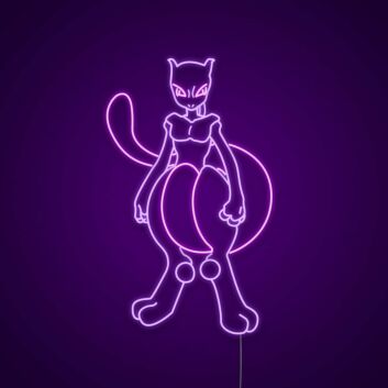 Fantasiewesen Katze LED-Neonschild Gaming Zimmer