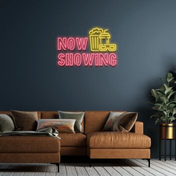 NOW SHOWING LED-Neonschild für Kino Filmvorführung