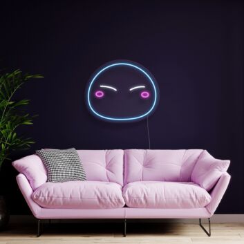 lächelndes Emoji Gesicht LED-Neonschild Wohnzimmer Gaming Zimmer