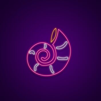 Schneckenförmiges Gebäck LED-Neonschild für Café und Bäckerei