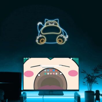 schlafendes Fantasiewesen LED-Neonschild Gamingzimmer