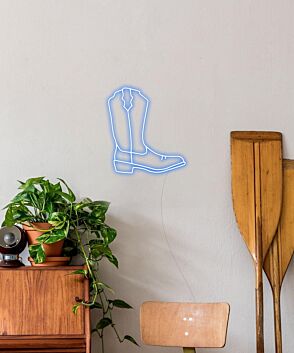 Cowboystiefel LED-Neonschild für Wohnzimmer und Bar