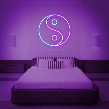 Yin-Yang-Symbol LED-Neonschild Schlafzimmer Wohnzimmer