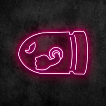 Cartoon Projektil mit Arm LED-Neonschild Gamingzimmer