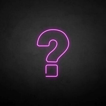 Fragezeichen Symbol LED-Neonschild für Wohnzimmer oder Büro