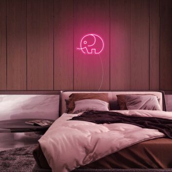 Elefant LED-Neonschild Schlafzimmer