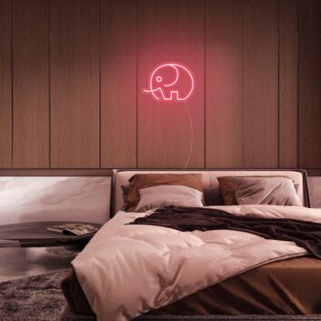 Elefant LED-Neonschild Schlafzimmer