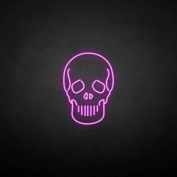 Totenkopf LED-Neonschild für Bar und Club