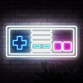Retro Spielcontroller LED-Neonschild Gaming Zimmer Wohnzimmer