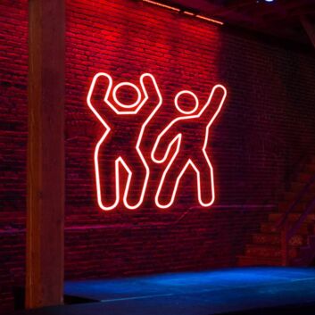 tanzende Figuren LED-Neonschild für Bar Club