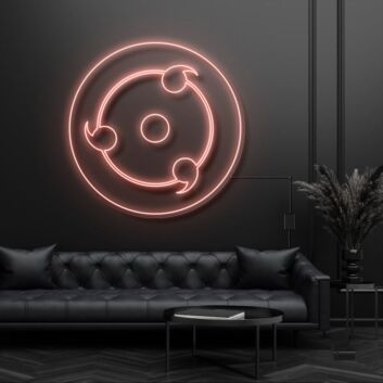 Fantasiemotiv mit kreisförmigem Symbol LED-Neonschild Wohnzimmer Gamingzimmer