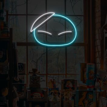 Chibi-Gesicht mit schelmischem Ausdruck LED-Neonschild Gamingzimmer