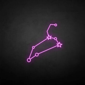 Sternbild mit zwei Sternsymbolen LED-Neonschild für Wohnzimmer und Schlafzimmer