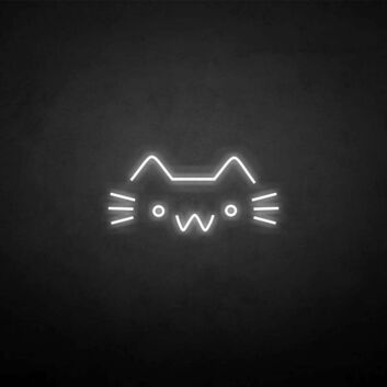 Katzenkopf Symbol LED-Neonschild Wohnzimmer Kinderzimmer