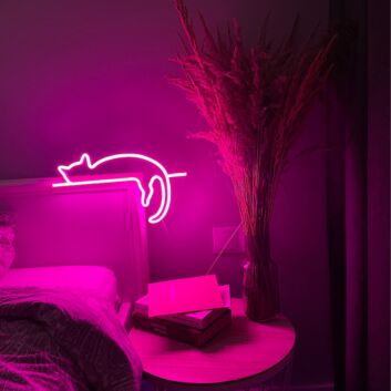 schlafende Katze LED-Neonschild Schlafzimmer Wohnzimmer