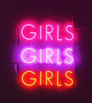 GIRLS GIRLS GIRLS LED-Neonschild für Bar Club