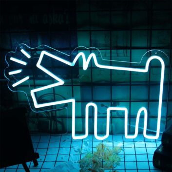 Hund mit Lautsymbol LED-Neonschild Wohnzimmer Bar