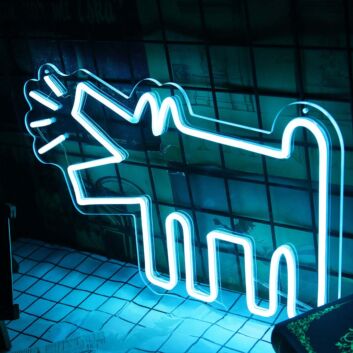 Hund mit Lautsymbol LED-Neonschild Wohnzimmer Bar