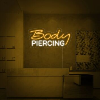 Body Piercing LED-Neonschild für Tattoo Studio