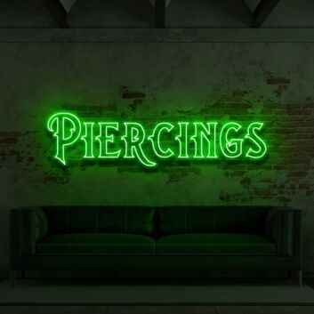 Piercings LED-Neonschild für Tattoo Studio