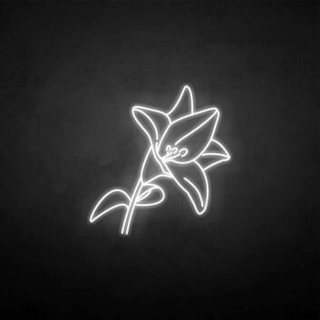 Lilienblüte LED-Neonschild Wohnzimmer Schlafzimmer