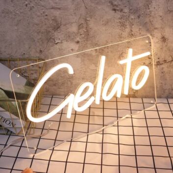 Gelato LED-Neonschild für Eisdiele Café