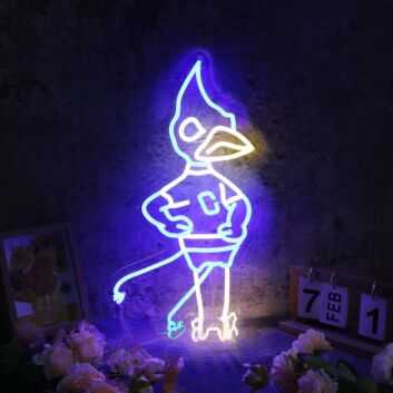 Vogel Cartoonfigur LED-Neonschild für Wohnzimmer oder Kinderzimmer