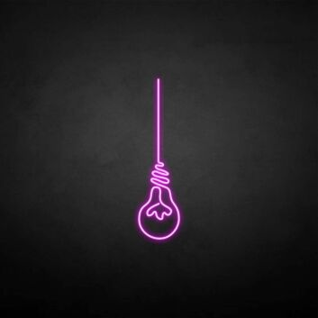 hängende Glühbirne LED-Neonschild Wohnzimmer Bar