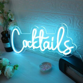 Cocktails LED Neonschild für Bar und Hausbar