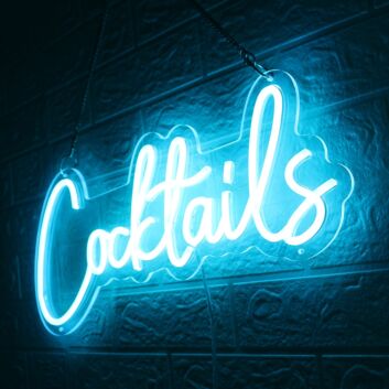 Cocktails LED-Neonschild für Bar und Club