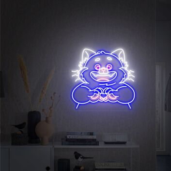 Meilin als roter Panda LED-Neonschild
