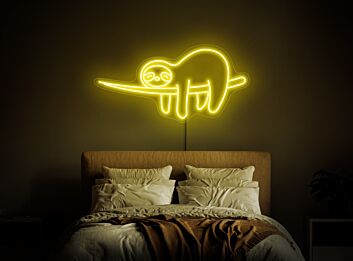 Faultier auf Ast LED-Neonschild Wohnzimmer Kinderzimmer