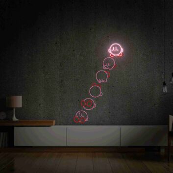 springende Spielfigur LED-Neonschild für Gamingzimmer oder Kinderzimmer