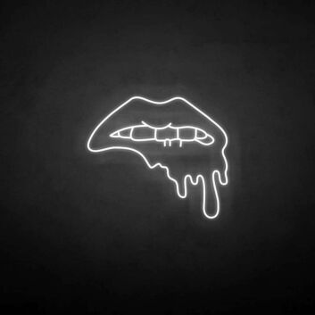 Lippen mit tropfendem Effekt LED-Neonschild Bar Club