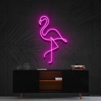 Flamingo LED-Neonschild Wohnzimmer Bar