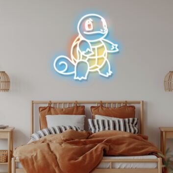 Neon Schild Schildkröten-Charakter LED Neonschild für Kinderzimmer und Gamingzimmer