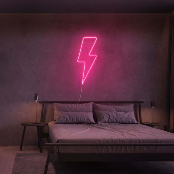 Blitzsymbol LED-Neonschild Schlafzimmer