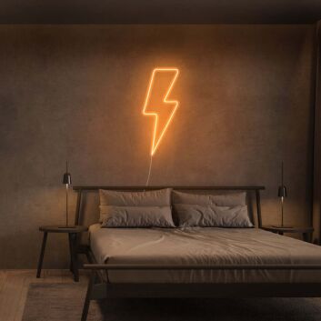 Blitzsymbol LED-Neonschild Schlafzimmer