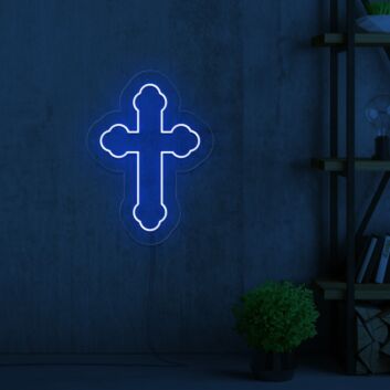 christliches Kreuz LED-Neonschild für Wohnzimmer und Andachtsraum