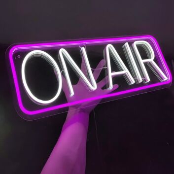 ON AIR LED-Neonschild für Studio Podcast