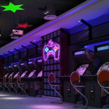 Spielcontroller LED-Neonschild für Gaming Lounge