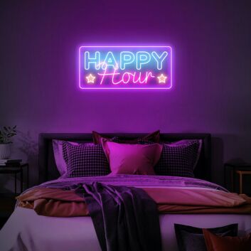 Happy Hour LED-Neonschild für Bar und Wohnzimmer