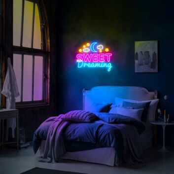 SWEET Dreaming LED-Neonschild für Schlafzimmer Wohnzimmer
