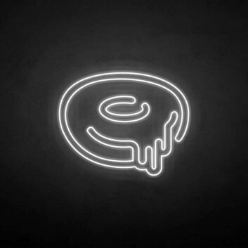 Donut mit tropfender Glasur LED-Neonschild für Café Küche